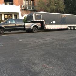 1999 Pace America ‘36 Car Hauler w/ Living Quarter w Microwave, sink w water tanks, electric Outlets/ No Bathroom $15,000