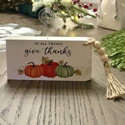 “Give Thanks” Home Decor NEW