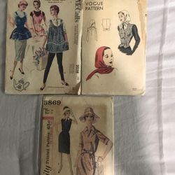 Vintage Vogue Simplicity McCall Patterns
