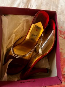 Vintage Red Kitten Heels