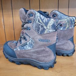 Rocky Mountain Camouflage Brown Boots Mens / Youth Size 3 - Gently Worn!!