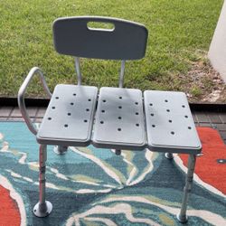 Transfer Bench/Shower chair with Back support 