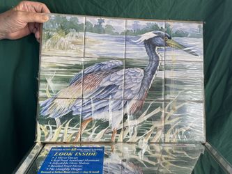 Hand Painted Ceramic Tile Artwork