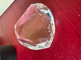 Rosenthal Crystal heart shape, faceted 24%, paperweight