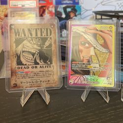 One Piece Marshall D. Teach #93 JAP, Nico Robin #62 JAP