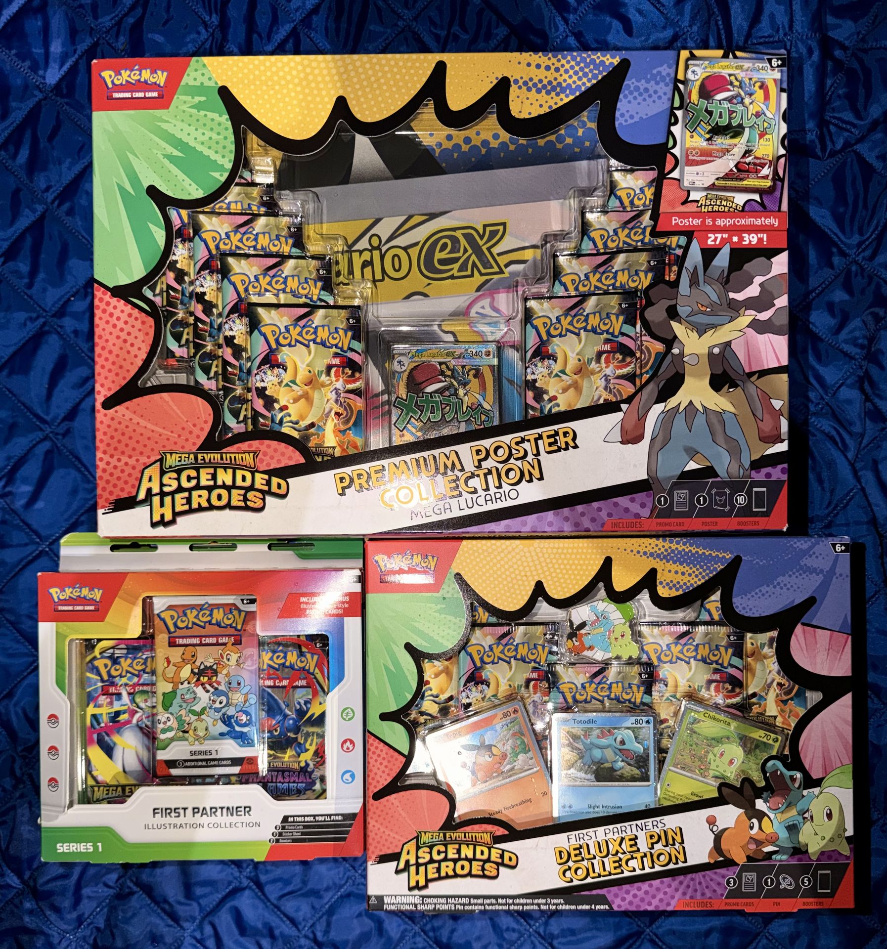 Pokemon Card Ascended Heroes Premium Box Pin Collection First Partner Pack