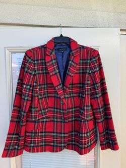 Talbots Plaid Blazer, Size 12