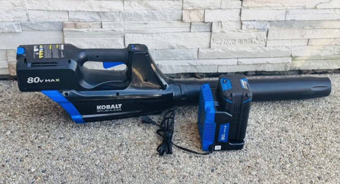 Kobalt 80-volt 500- CFM 125-MPH Battery Handheld Leaf Blower 2 Ah (Battery and Charger Included)