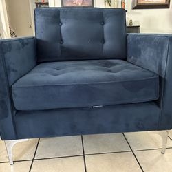 Modern Velvet armchair 