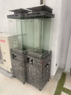 Afterglow Outdoor Patio Propane Fire Heater with Weather Cover Glass 41000 BTU Fireplace Patented & CSA Certificated, Cement Gray