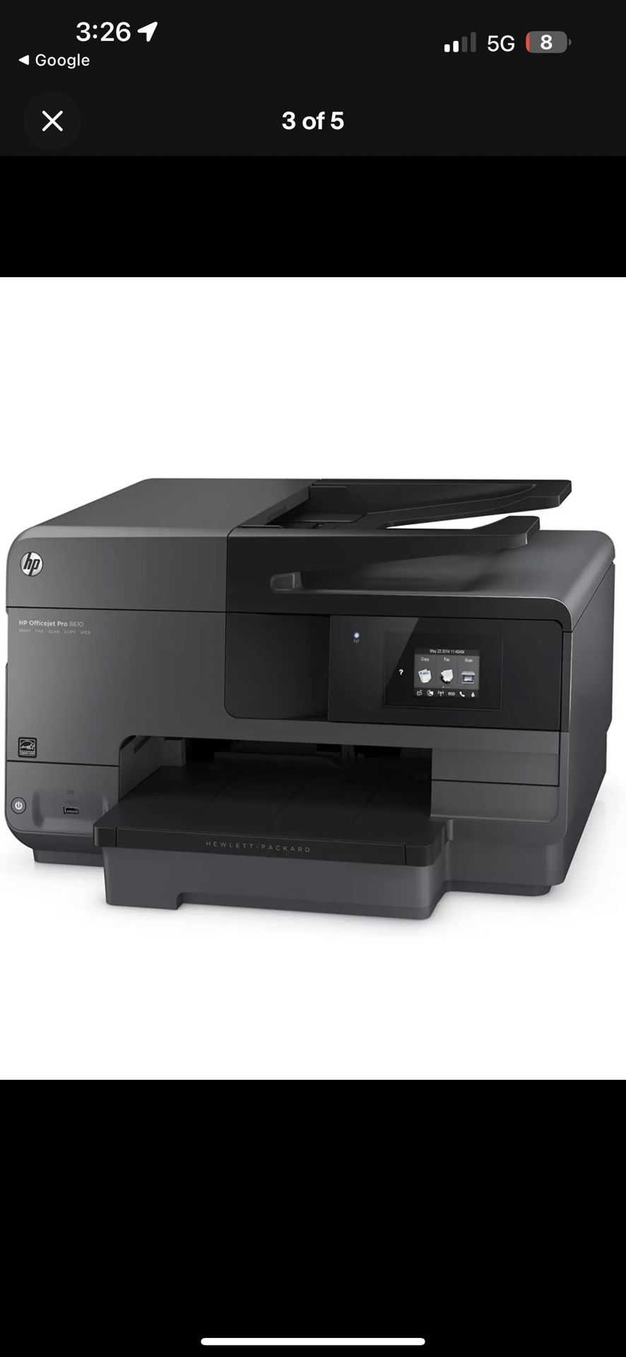 HP Officejet Pro 8610 All-in-one Wireless Printer