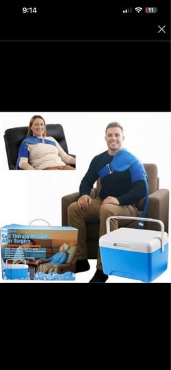 Cold Therapy Machine for Shoulder Recovery—Ice Machine for Shoulder After Surgery With Programmable Timer, Reduce Post-Op Swelling, Rotator Cuff Tears