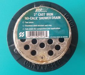 Proflo PF42946 2" Cast Iron Tqwo-Piece No-Caulk Shower Drain