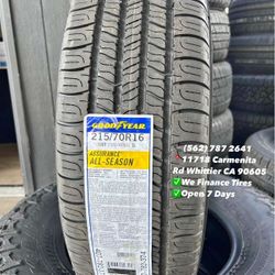 215/70/16 Goodyear A/S New Set of Tires Installed and Balanced Set de Llantas Nuevas Instaladas y Balanceadas