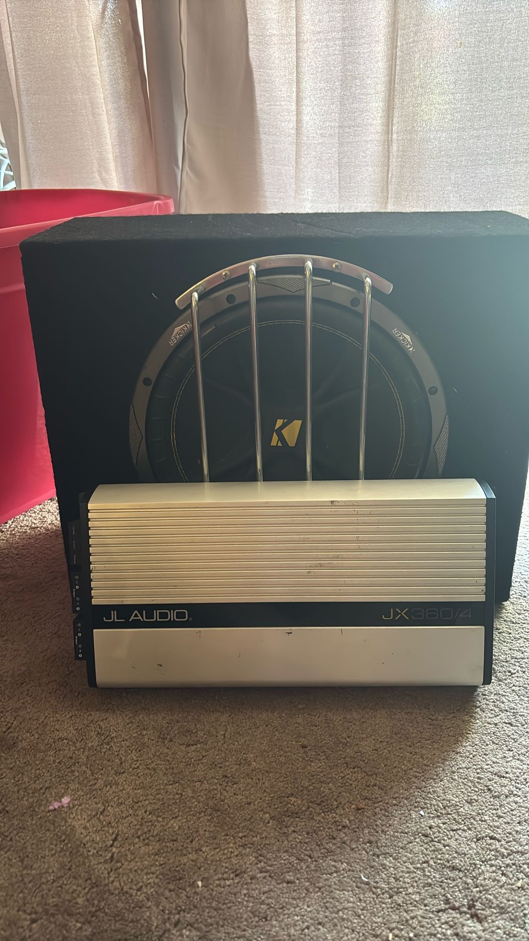 JL Audio Amp and Kicker Speak/Subwoofer