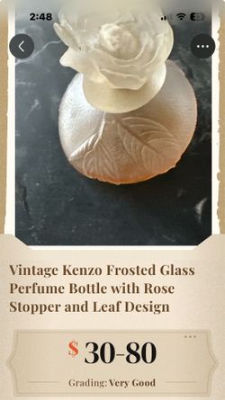 Keno Frosted Perfume bottle