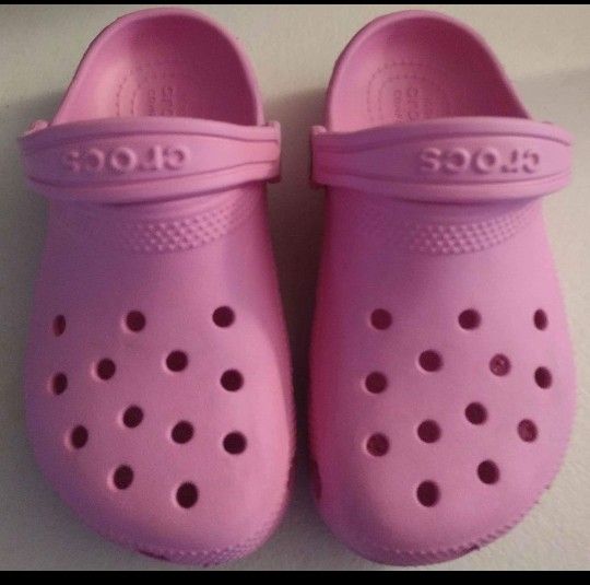Pink Crocs Kids Size 11