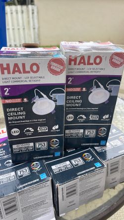 Brand new HALO 2” direct ceiling mount lights
