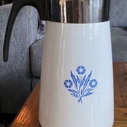 Vintage Pyrex Corningware “Blue Cornflower” 9 Cup Coffee Carafe