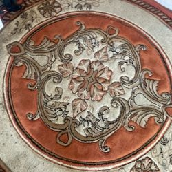Ornate Round Rug