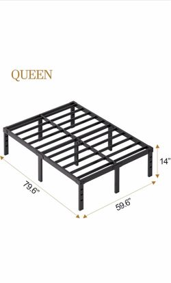 14” queen bed frames