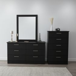 DRESSER WITH MIRROR AND CHEST 