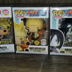 Naruto, Boruto, Orochimaru Funko pop 