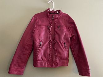 Girls Faux Leather Jacket