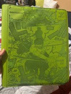 One piece zoro top-loader card binder