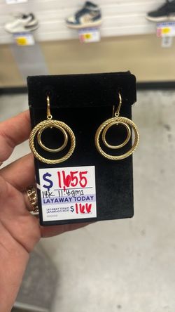 18k gold hoop earrings