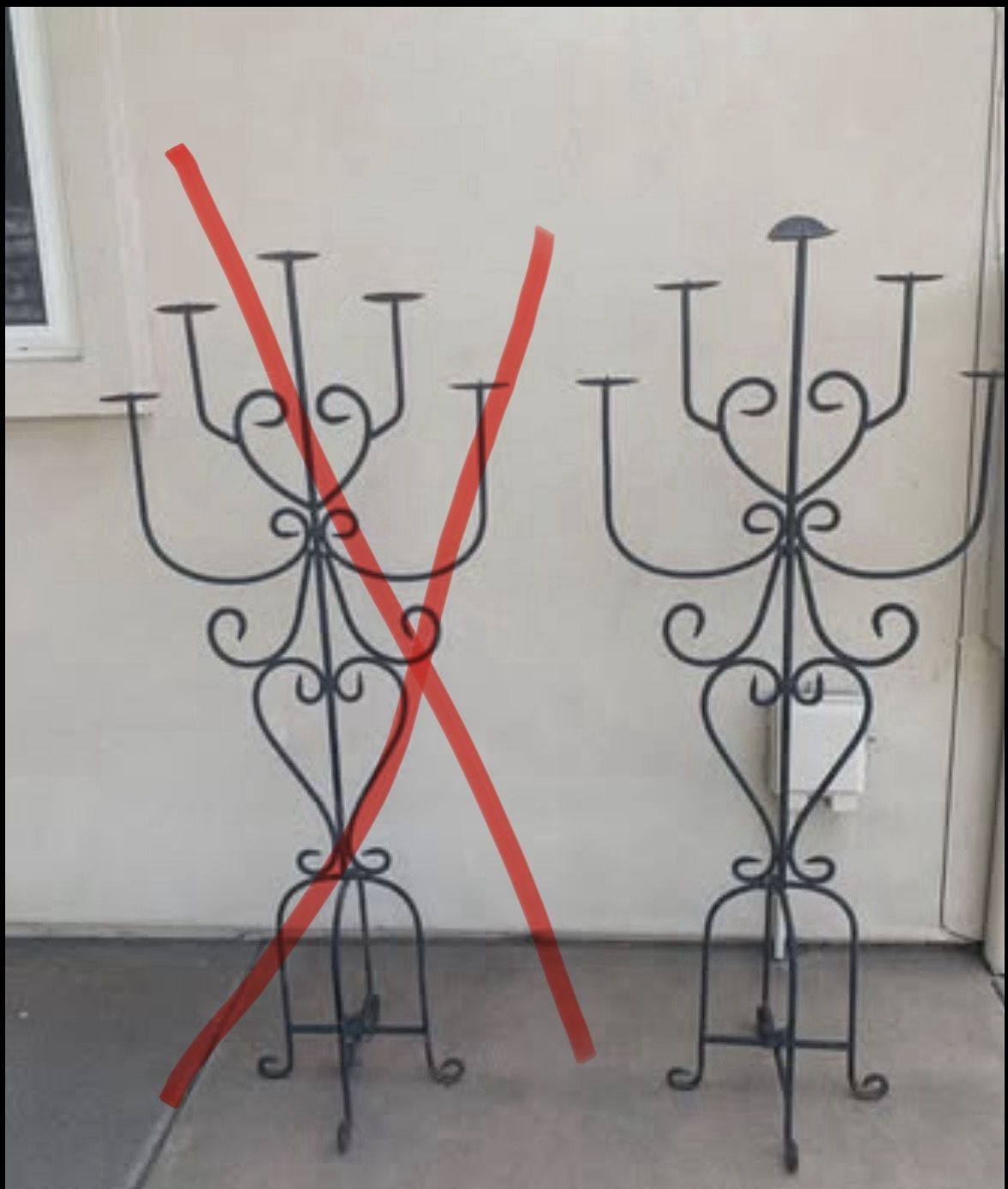 PPU. 1Wrought Iron Candle Stand Candelabra