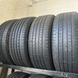 SET OF TIRE 235 50 20 BRIDGESTONE 85% LIFE