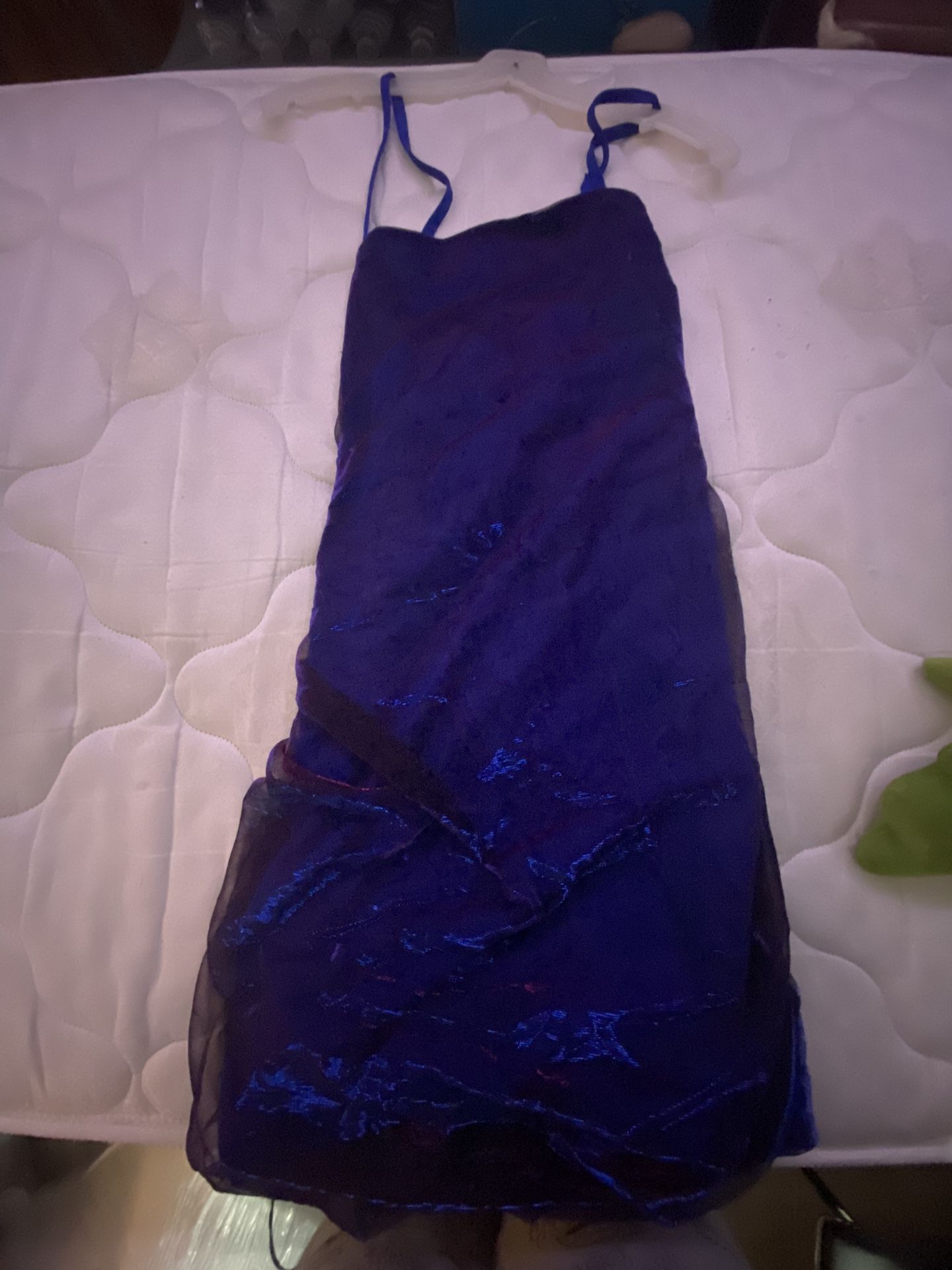 Metallic Purple Prom Dress