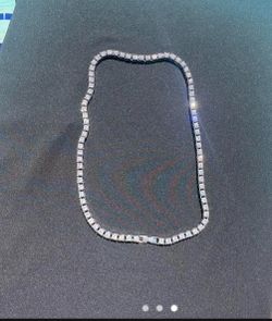 Moissanite diamond tennis chain
