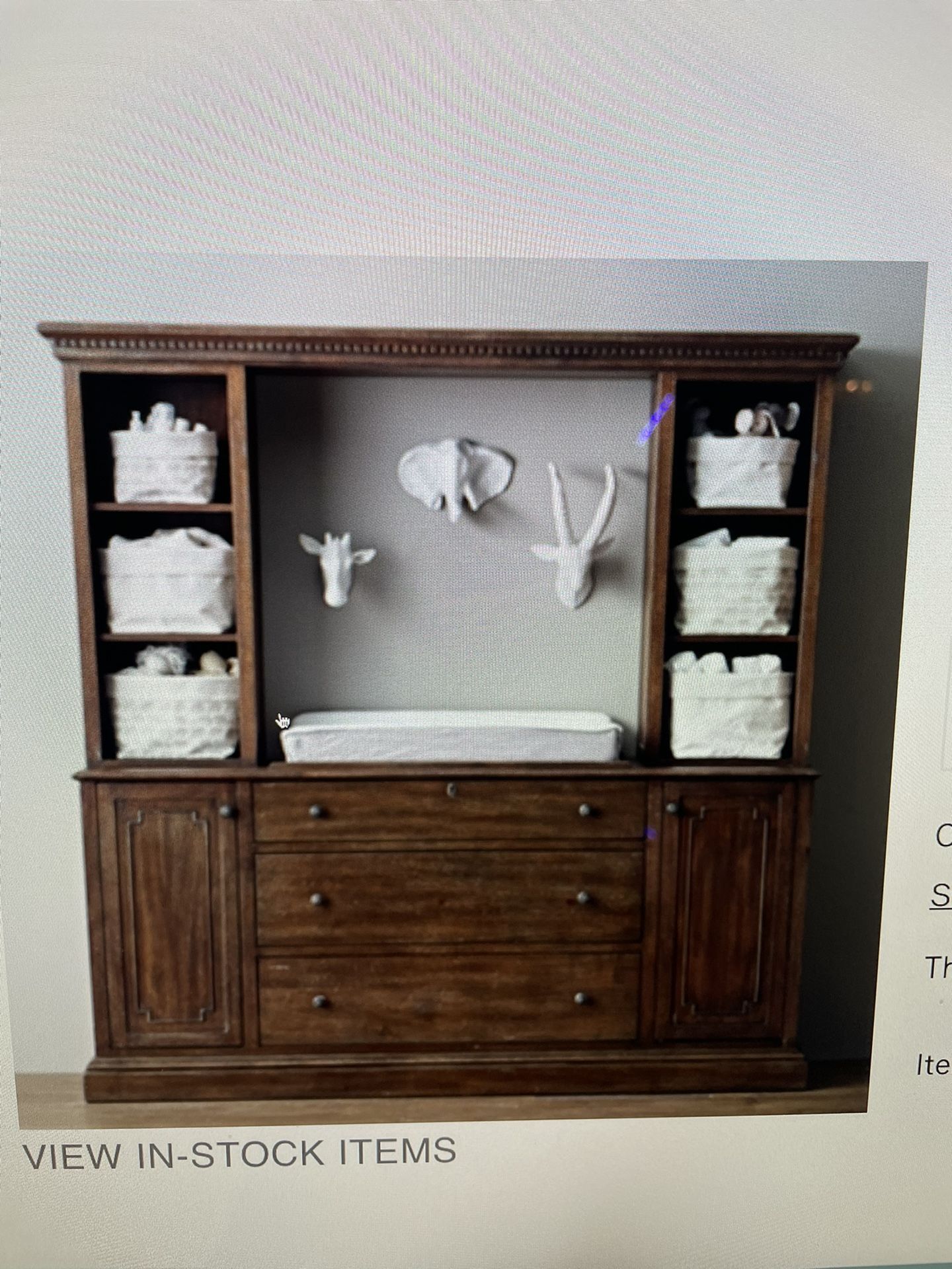 Jameson Changing Table Wall Unit From Restoration Hardware for Sale in Queens, NY OfferUp