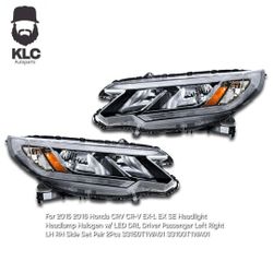 For 20115 2016 Honda CRV CR-V EX-L EX SE Headlight Headlamp Halogen w/ LED DRL Driver Passerger Left Right LH RH Side Set Pair 2Pcs 33150T1WA01 33100T