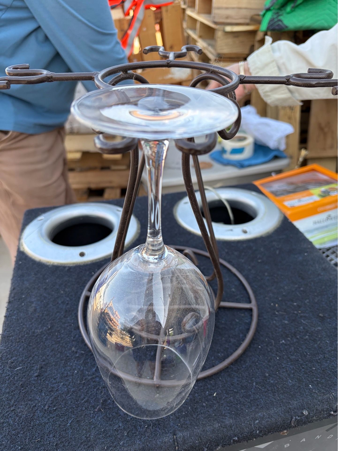 Wine glass holder