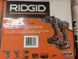 Ridgid 18v compact hammer drill /driver and 3 speed impact