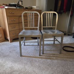 Furniture 2 Sets Chairs. Good Shape Heavy Tiger Good Display
