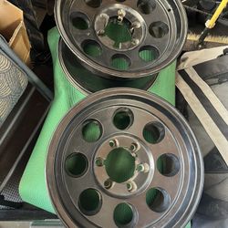 16” X 8.5” Aluminum Wheels -6 Offset 6 X  5.5 Bolt Pattern.