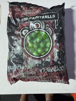 500 Paintballs Bag Green