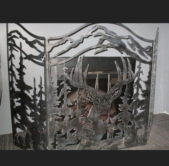 Metal Art Fire Place Wood Stove Heater Guard