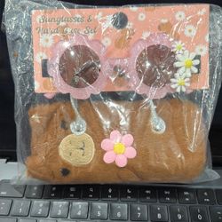 Sunglasses And Fuzzy Hard Case - Youth