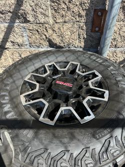 18” OEM GMC Wheels with Goodyear Wrangler Tires LT305/70R18