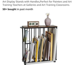 Large Art Storage& Drying Rack with Wheels for Canvas, Frames