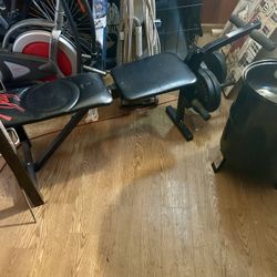 Weight bench and weights