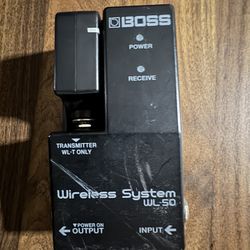 Boss Wireless System For Guitar Or Bass