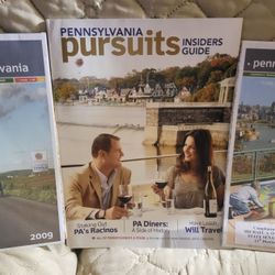 Pennsylvania Pursuit Magazine Plus 2 PA Maps Used