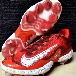 Nike Alpha Huarache Elite 4 Baseball Cleats Red Team Maroon Size 10.5