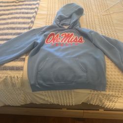 Champion, Ole Miss Hoodie, Light Blue, Large 